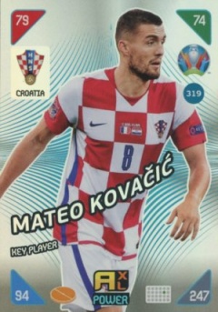 Mateo Kovacic Croatia Panini UEFA EURO 2020 Kick Off Key Players #319