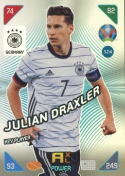 Julian Draxler Germany Panini UEFA EURO 2020 Kick Off Key Players #324