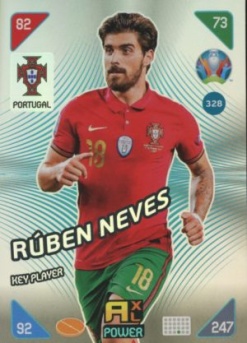Ruben Neves Portugal Panini UEFA EURO 2020 Kick Off Key Players #328