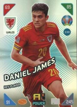Daniel James Wales Panini UEFA EURO 2020 Kick Off Key Players #330