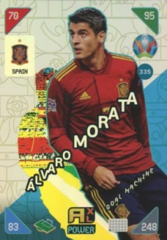 Alvaro Morata Spain Panini UEFA EURO 2020 Kick Off Goal Machines #335