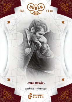 Ivan Novak Dukla Praha Bravo Dukla Legendary Cards Base Orange /48 #BA-NOI