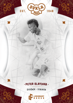 Peter Olayinka Dukla Praha Bravo Dukla Legendary Cards Base Orange /48 #BA-OLP