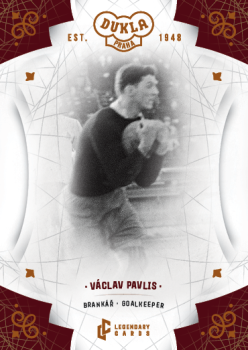 Vaclav Pavlis Dukla Praha Bravo Dukla Legendary Cards Base Orange /48 #BA-PAV