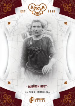 Oldrich Rott Dukla Praha Bravo Dukla Legendary Cards Base Orange /48 #BA-ROO