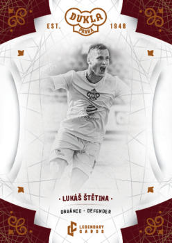 Lukas Stetina Dukla Praha Bravo Dukla Legendary Cards Base Orange /48 #BA-STL