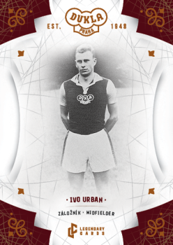 Ivo Urban Dukla Praha Bravo Dukla Legendary Cards Base Orange /48 #BA-URI