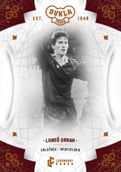 Lubos Urban Dukla Praha Bravo Dukla Legendary Cards Base Orange /48 #BA-URL