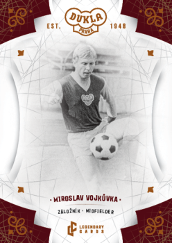 Miroslav Vojkuvka Dukla Praha Bravo Dukla Legendary Cards Base Orange /48 #BA-VOM