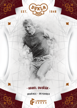 Karel Dvorak Dukla Praha Bravo Dukla Legendary Cards Base Orange /48 #BA-DVK