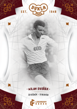 Milan Dvorak Dukla Praha Bravo Dukla Legendary Cards Base Orange /48 #BA-DVM