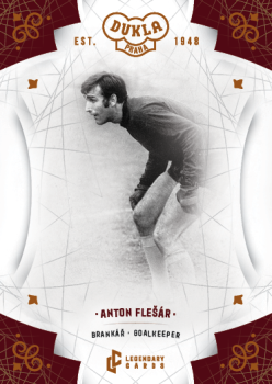 Anton Flesar Dukla Praha Bravo Dukla Legendary Cards Base Orange /48 #BA-FLA