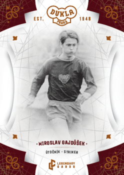 Miroslav Gajdusek Dukla Praha Bravo Dukla Legendary Cards Base Orange /48 #BA-GAM