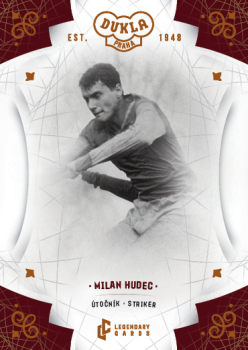 Milan Hudec Dukla Praha Bravo Dukla Legendary Cards Base Orange /48 #BA-HUM