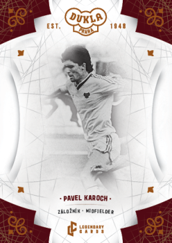 Pavel Karoch Dukla Praha Bravo Dukla Legendary Cards Base Orange /48 #BA-KAP