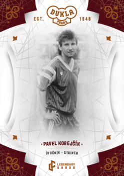 Pavel Korejcik Dukla Praha Bravo Dukla Legendary Cards Base Orange /48 #BA-KOP