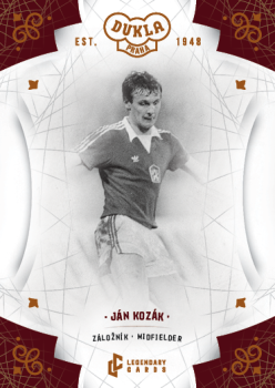 Jan Kozak Dukla Praha Bravo Dukla Legendary Cards Base Orange /48 #BA-KON
