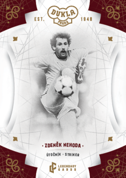 Zdenek Nehoda Dukla Praha Bravo Dukla Legendary Cards Base Gold Mat /11 #BA-NEZ