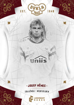 Josef Nemec Dukla Praha Bravo Dukla Legendary Cards Base Gold Mat /11 #BA-NEO