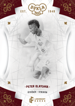 Peter Olayinka Dukla Praha Bravo Dukla Legendary Cards Base Gold Mat /11 #BA-OLP
