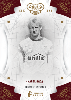 Karel Rada Dukla Praha Bravo Dukla Legendary Cards Base Gold Mat /11 #BA-RAK