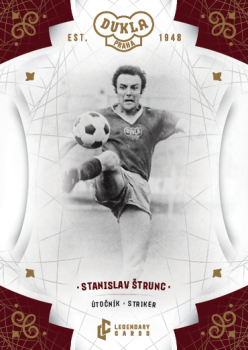 Stanislav Strunc Dukla Praha Bravo Dukla Legendary Cards Base Gold Mat /11 #BA-STS