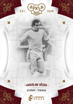 Ladislav Vizek Dukla Praha Bravo Dukla Legendary Cards Base Gold Mat /11 #BA-VIL