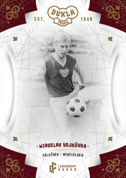 Miroslav Vojkuvka Dukla Praha Bravo Dukla Legendary Cards Base Gold Mat /11 #BA-VOM