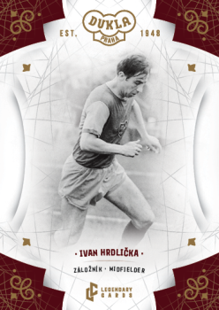 Ivan Hrdlicka Dukla Praha Bravo Dukla Legendary Cards Base Gold Mat /11 #BA-HRI