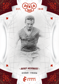 Josef Nedorost Dukla Praha Bravo Dukla Legendary Cards Base Red #BA-NEJ