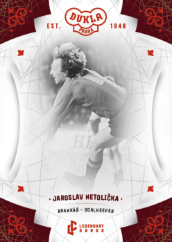 Jaroslav Netolicka Dukla Praha Bravo Dukla Legendary Cards Base Red #BA-NEA