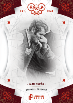 Ivan Novak Dukla Praha Bravo Dukla Legendary Cards Base Red #BA-NOI