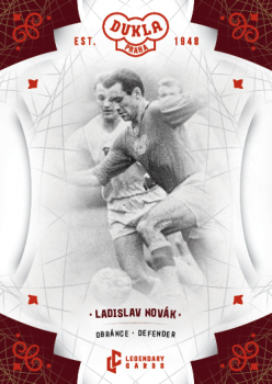 Ladislav Novak Dukla Praha Bravo Dukla Legendary Cards Base Red #BA-NOL