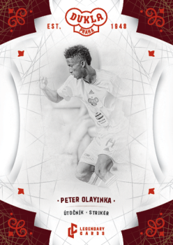 Peter Olayinka Dukla Praha Bravo Dukla Legendary Cards Base Red #BA-OLP