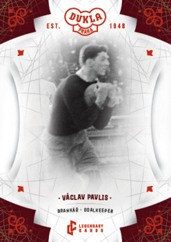 Vaclav Pavlis Dukla Praha Bravo Dukla Legendary Cards Base Red #BA-PAV