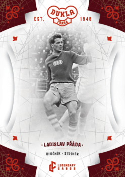 Ladislav Prada Dukla Praha Bravo Dukla Legendary Cards Base Red #BA-PRL