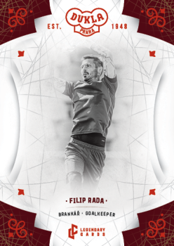 Filip Rada Dukla Praha Bravo Dukla Legendary Cards Base Red #BA-RAF