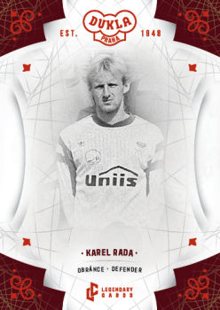 Karel Rada Dukla Praha Bravo Dukla Legendary Cards Base Red #BA-RAK