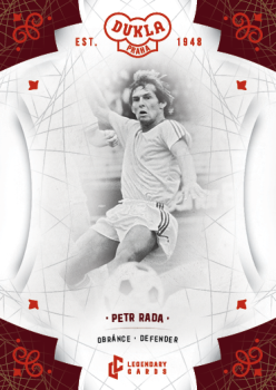 Petr Rada Dukla Praha Bravo Dukla Legendary Cards Base Red #BA-RAP