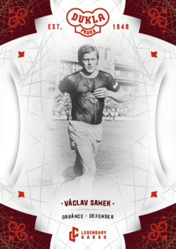 Vaclav Samek Dukla Praha Bravo Dukla Legendary Cards Base Red #BA-SAV
