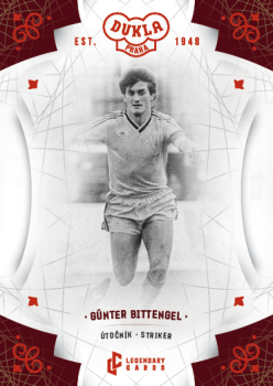 Gunter Bittengel Dukla Praha Bravo Dukla Legendary Cards Base Red #BA-BIG