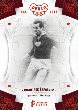 Frantisek Safranek Dukla Praha Bravo Dukla Legendary Cards Base Red #BA-SAF