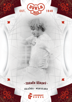 Zdenek Scasny Dukla Praha Bravo Dukla Legendary Cards Base Red #BA-SCZ