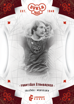 Frantisek Stambacher Dukla Praha Bravo Dukla Legendary Cards Base Red #BA-STF
