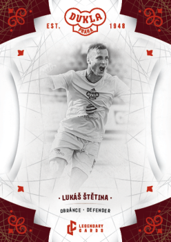 Lukas Stetina Dukla Praha Bravo Dukla Legendary Cards Base Red #BA-STL