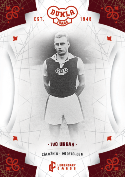 Ivo Urban Dukla Praha Bravo Dukla Legendary Cards Base Red #BA-URI