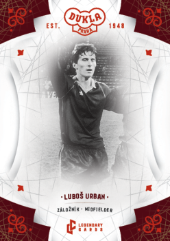 Lubos Urban Dukla Praha Bravo Dukla Legendary Cards Base Red #BA-URL