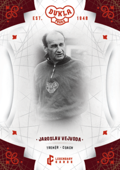 Jaroslav Vejvoda Dukla Praha Bravo Dukla Legendary Cards Base Red #BA-VEJ