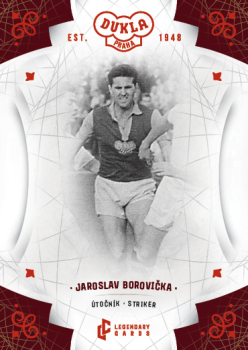Jaroslav Borovicka Dukla Praha Bravo Dukla Legendary Cards Base Red #BA-BOJ