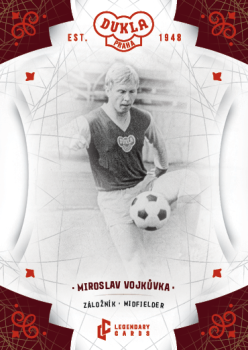 Miroslav Vojkuvka Dukla Praha Bravo Dukla Legendary Cards Base Red #BA-VOM